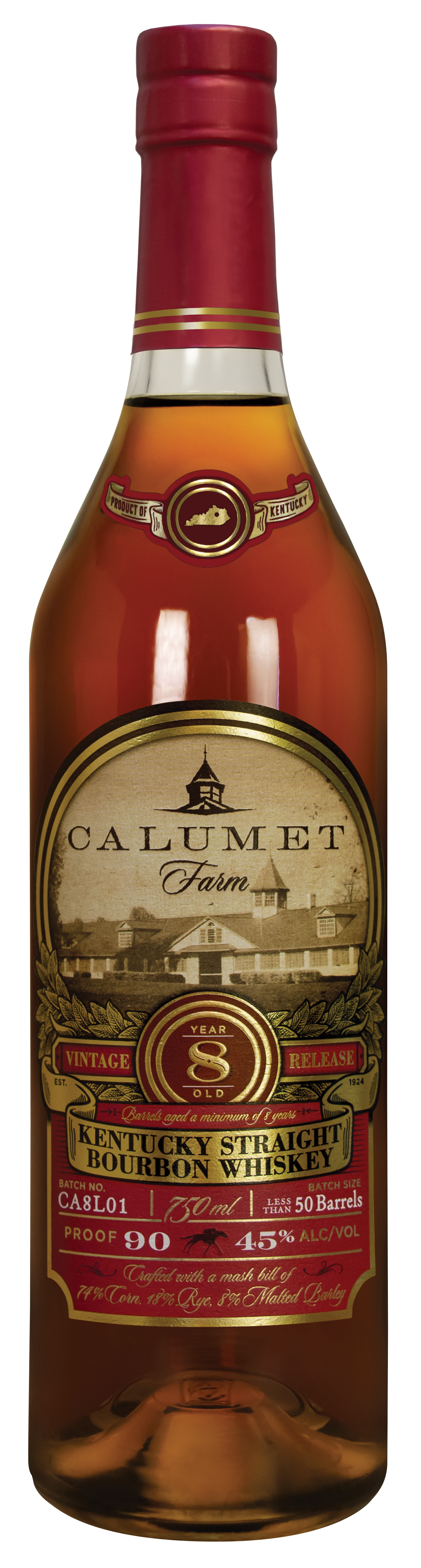 Calumet Farm 8 Year Old Kentucky Straight Bourbon Whiskey