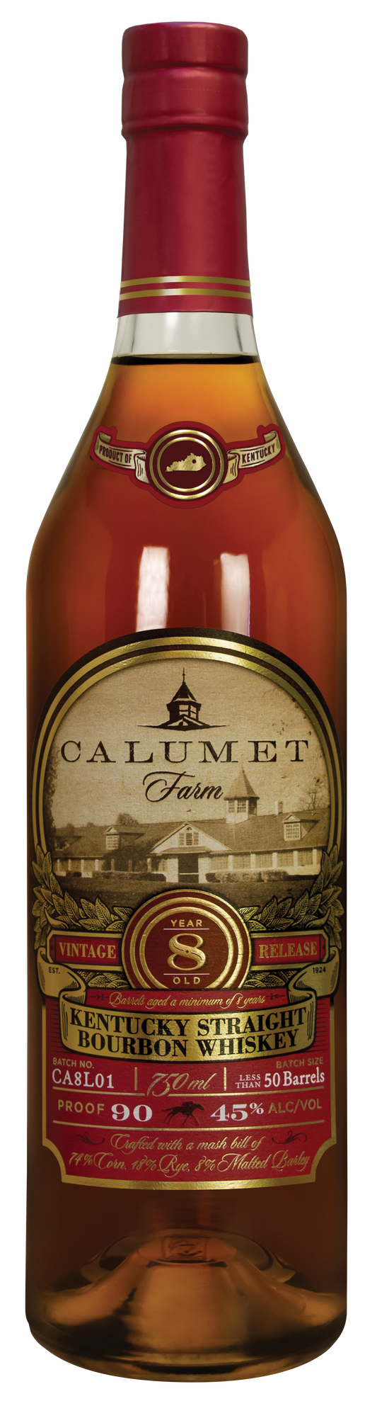 Calumet Farm 8 Year Old Kentucky Straight Bourbon Whiskey